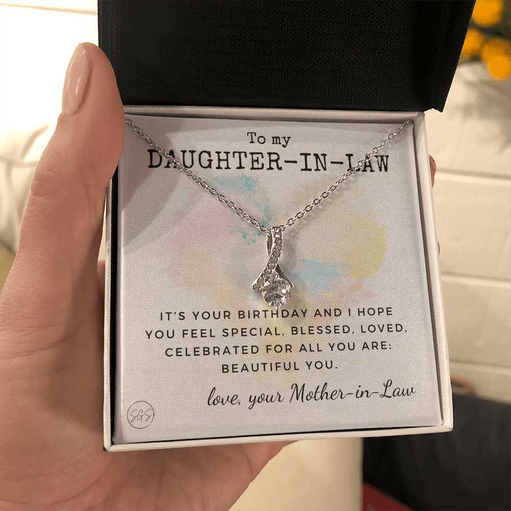 Daughter in Law Gift | Future DIL, Bonus Daughter, From Mother in Law, Father in Law, In Laws, For the Bride, Son's Wife, Fiance 1012DILhb2bA