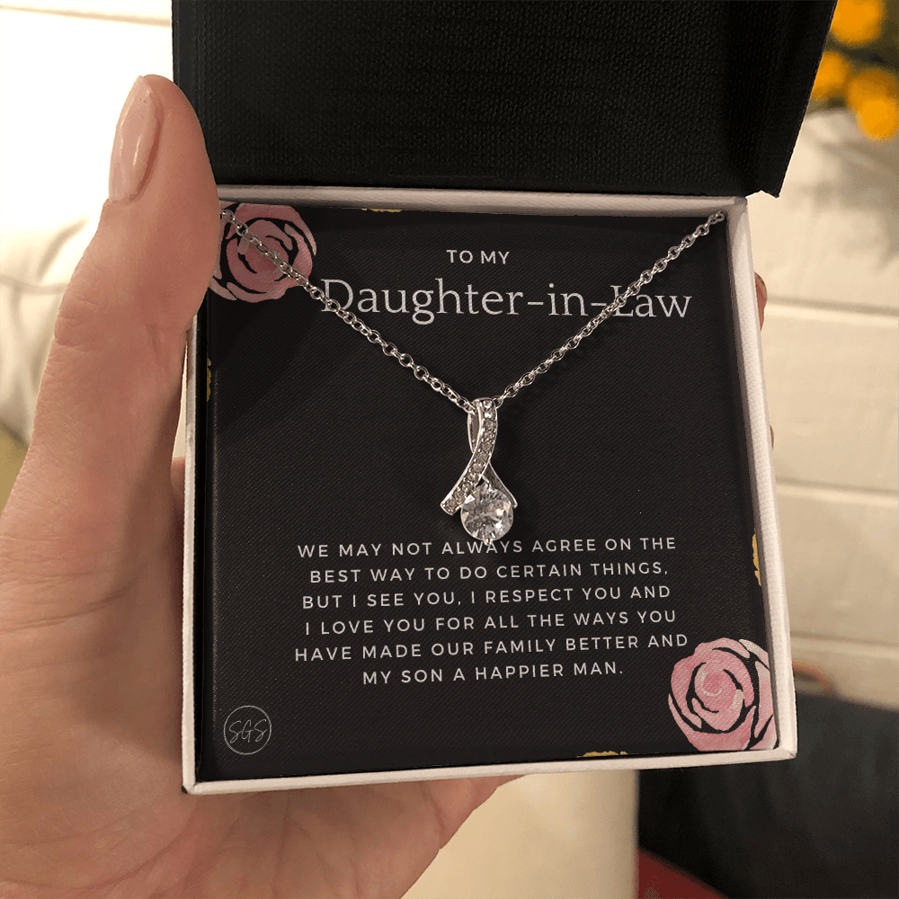 Daughter in Law Gift | Future DIL, Bonus Daughter, From Mother in Law, Father in Law, In Laws, For the Bride, Son's Wife, Fiance 1012DILebA