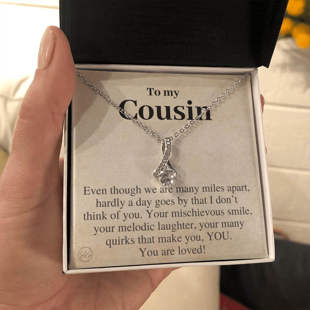 Gift for Cousin | Cousin Crew Necklace, Cousins and Best Friends, I Miss You Present, Gift for Birthday, Graduation, Thinking of You 2415B