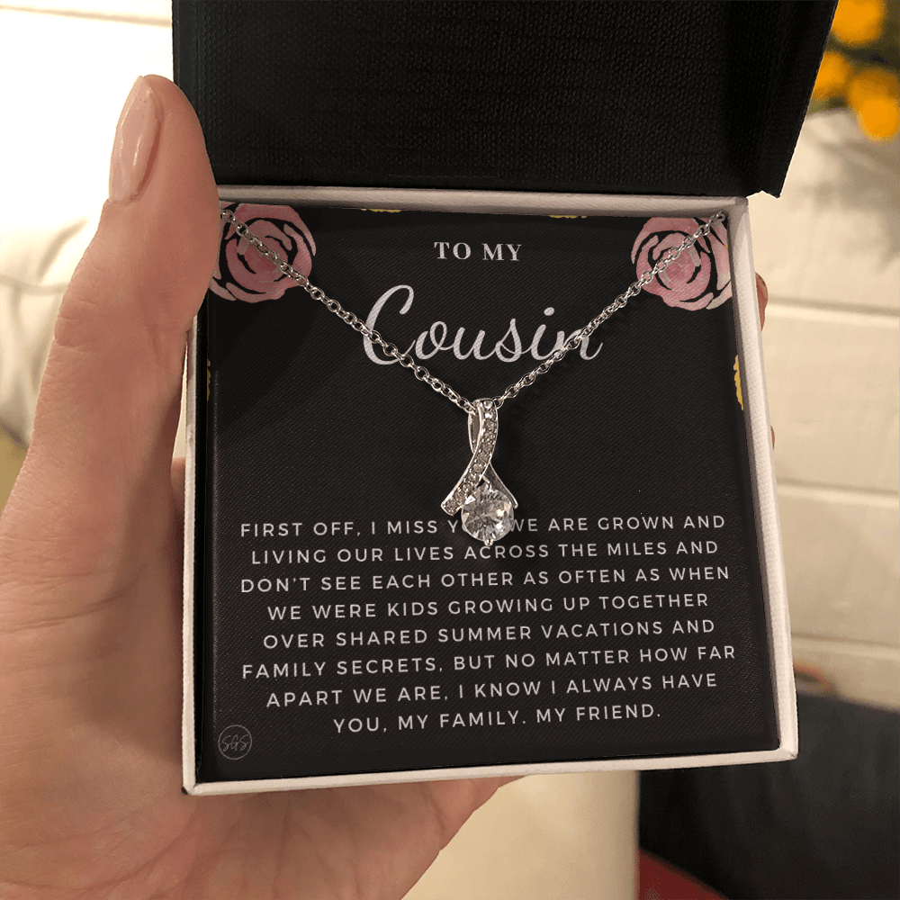Gift for Cousin | Cousin Crew Necklace, Cousins and Best Friends, I Miss You Present, Gift for Birthday, Graduation, Thinking of You 2403B