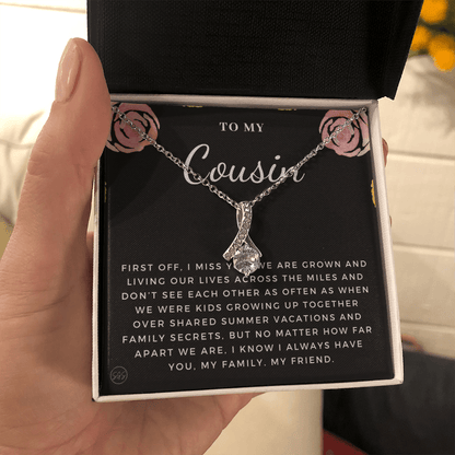Gift for Cousin | Cousin Crew Necklace, Cousins and Best Friends, I Miss You Present, Gift for Birthday, Graduation, Thinking of You 2403B