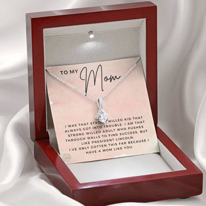0921g Long Distance Mom Necklace Beauty