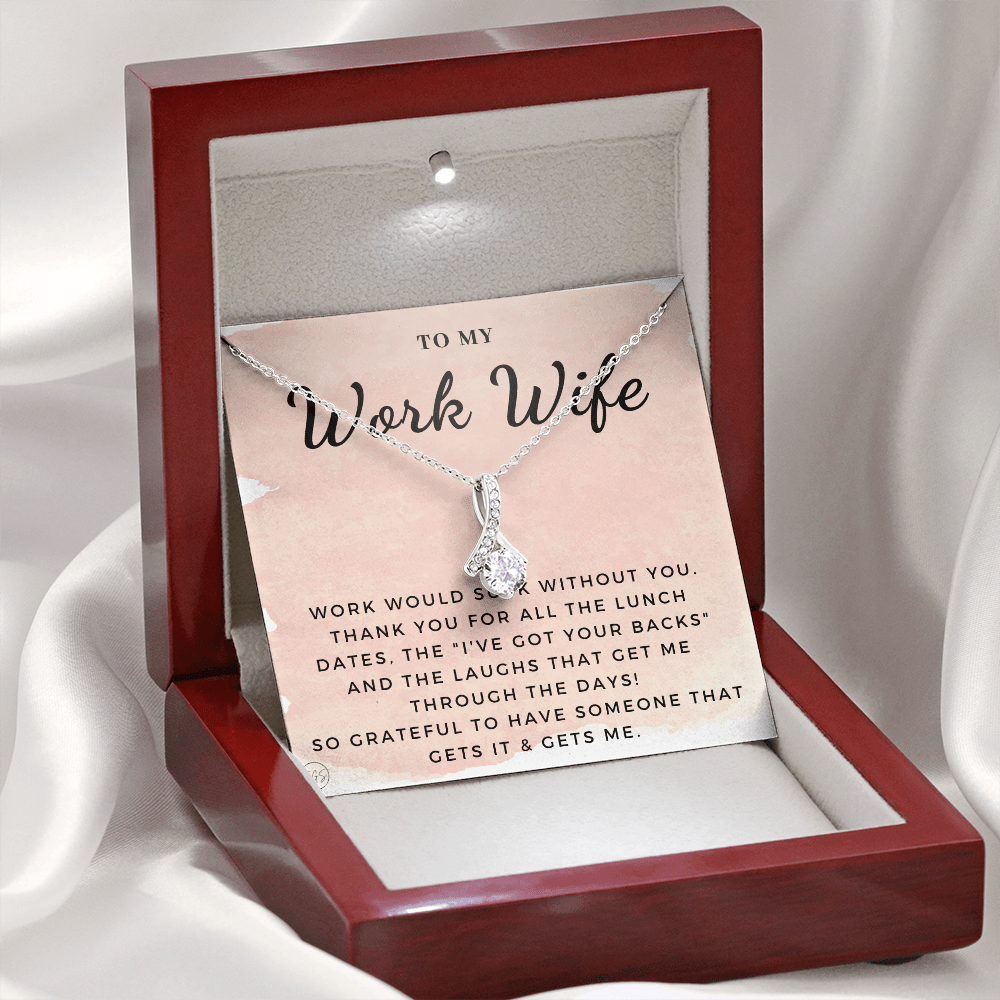Work Wife Gift | Best Friend at the Office, Christmas, Favorite Co-Worker, Work, Job Anniversary, Employee, Boss, Small Business, Thank You, Bestie Funny 1029waBA