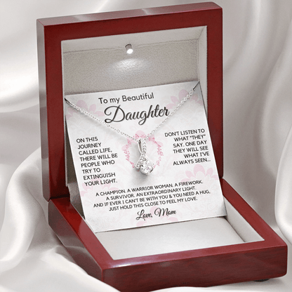Gift for Daughter From Mom | My Beautiful Girl, Birthday, Graduation, Christmas Present, From Mother, Stepmom, Gift for Teen Girl, Adult Daughter, Adult Baptism, Confirmation, Mother's Day 1118-11B