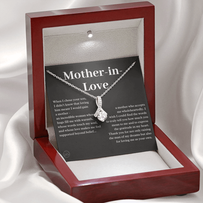 Personalized Knot Necklace for Your Mother-in-law | Mother's Day Gift, From Daughter-in-Law, Mother in Love MIL4b