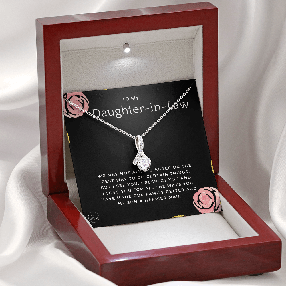 Daughter in Law Gift | Future DIL, Bonus Daughter, From Mother in Law, Father in Law, In Laws, For the Bride, Son's Wife, Fiance 1012DILebA