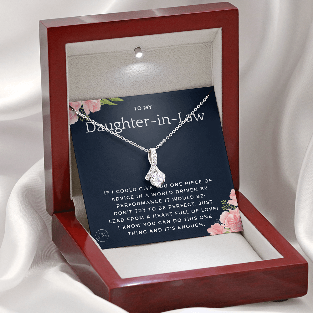 Daughter in Law Gift | Future DIL, Bonus Daughter, From Mother in Law, Father in Law, In Laws, For the Bride, Son's Wife, Fiance 1012DILjbA