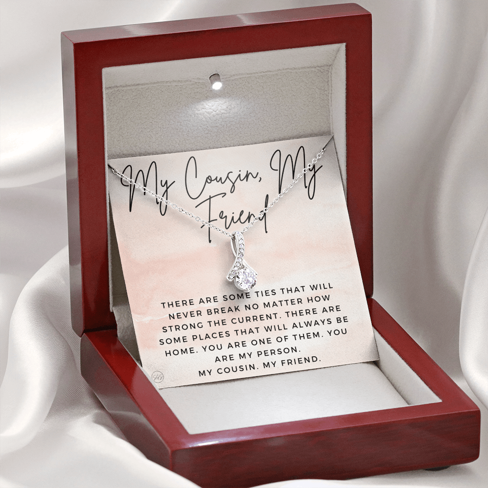 Gift for Cousin | Cousin Crew Necklace, Cousins and Best Friends, I Miss You Present, Gift for Birthday, Graduation, Thinking of You 2413aB