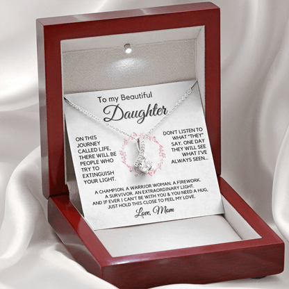 Gift for Daughter From Mom | My Beautiful Girl, Birthday, Graduation, Christmas Present, From Mother, Stepmom, Gift for Teen Girl, Adult Daughter, Adult Baptism, Confirmation, Mother's Day 1118-10B