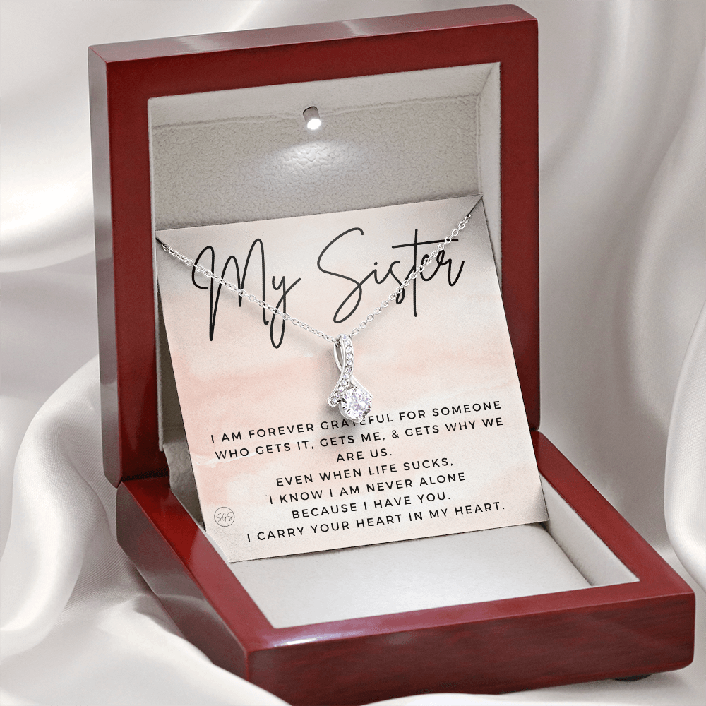 Gift for My Sister | You Are My Person, Thank You, Birthday, Sisters, Wedding, Christmas Gift to Sister From Sister, Sister-in-Law 1113bBA