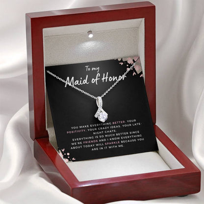 MaidofHonorSparkle Necklace Beauty