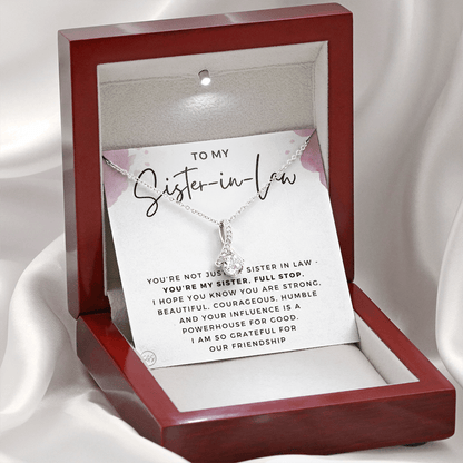 Sister-in-Law Gifts | Husband's Sister, Wife's Sister, Christmas Gift for Sister in Law, Birthday, Wedding, Future Sister Necklace 1103bBA
