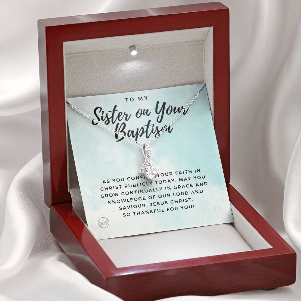 sister baptism 0707m Necklace Beauty