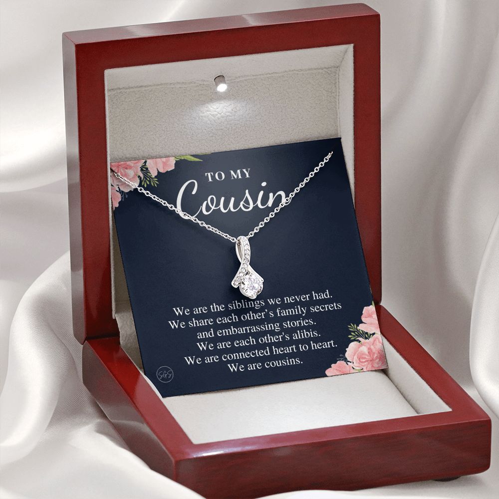 Gift for Cousin | Cousin Crew Necklace, Cousins and Best Friends, I Miss You Present, Gift for Birthday, Graduation, Thinking of You 2418B