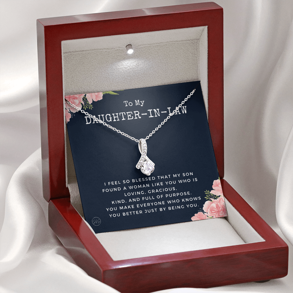 Daughter in Law Gift | Future DIL, Bonus Daughter, From Mother in Law, Father in Law, In Laws, For the Bride, Son's Wife, Fiance 1012DILdbA