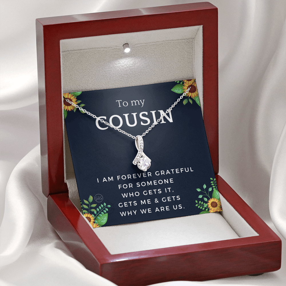 Gift for Cousin | Cousin Crew Necklace, Cousins and Best Friends, I Miss You Present, Gift for Birthday, Graduation, Thinking of You 2416B