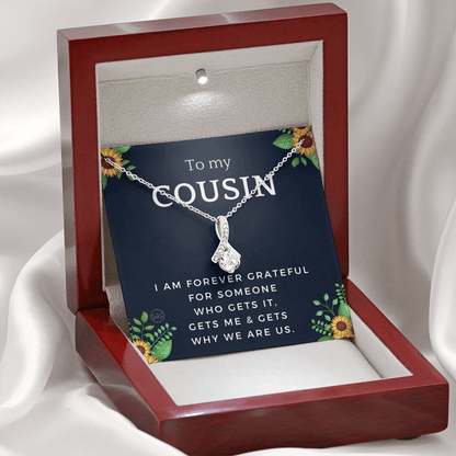 Gift for Cousin | Cousin Crew Necklace, Cousins and Best Friends, I Miss You Present, Gift for Birthday, Graduation, Thinking of You 2416B