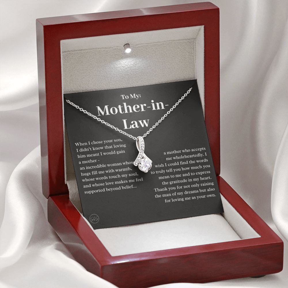Personalized Knot Necklace for Your Mother-in-law | Mother's Day Gift, From Daughter-in-Law, Mother in Love MIL5b