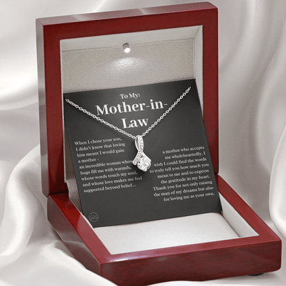 Personalized Knot Necklace for Your Mother-in-law | Mother's Day Gift, From Daughter-in-Law, Mother in Love MIL5b