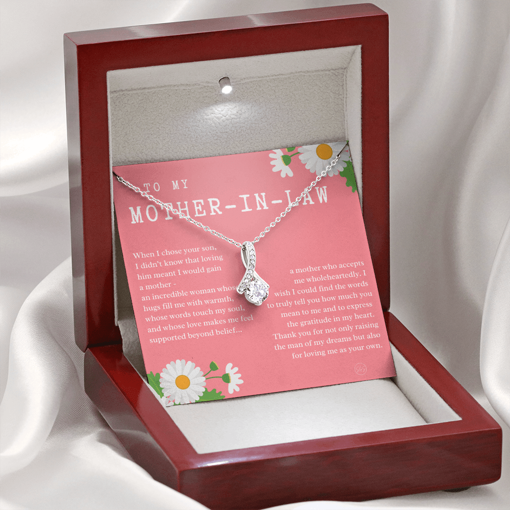 Personalized Knot Necklace for Your Mother-in-law | Mother's Day Gift, From Daughter-in-Law, Mother in Love MIL8b