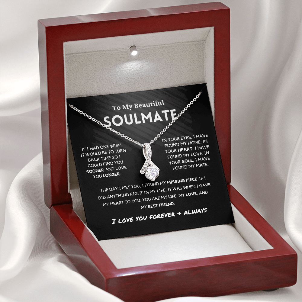 Soulmate - Missing Piece - Alluring Beauty | Romantic Gift for Wife, Fiancé, Girlfriend - Anniversary Gift, Valentine's Day Present