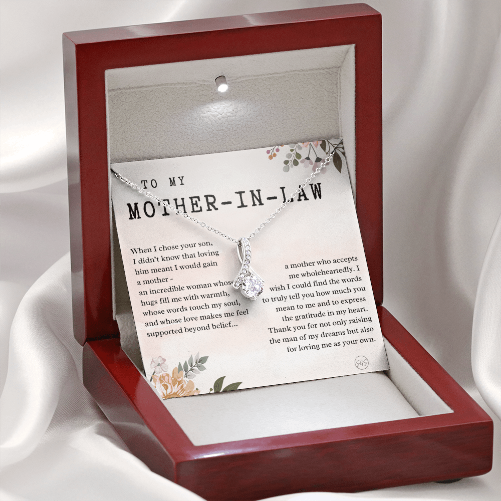Personalized Knot Necklace for Your Mother-in-law | Mother's Day Gift, From Daughter-in-Law, Mother in Love MIL7b