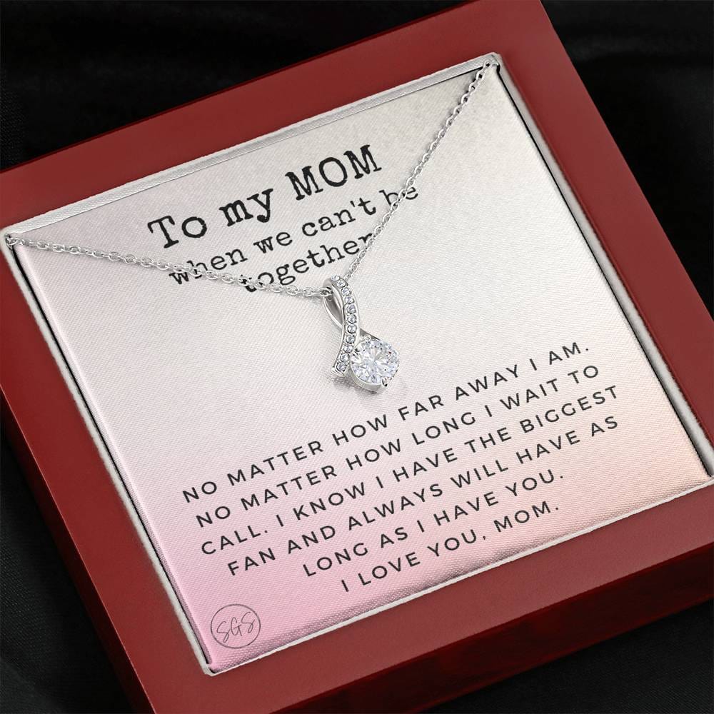 0921h Long Distance Mom Necklace Beauty
