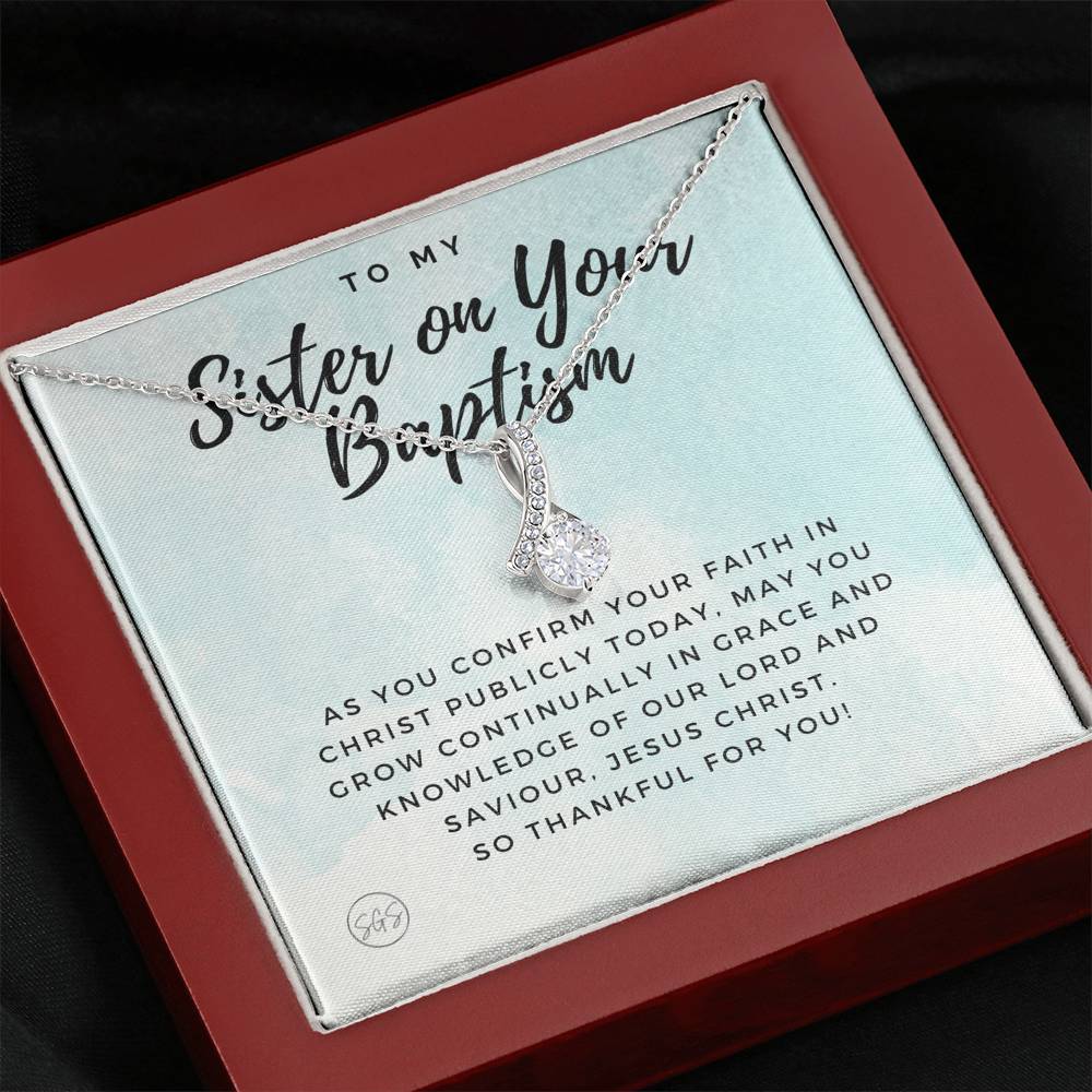 sister baptism 0707m Necklace Beauty