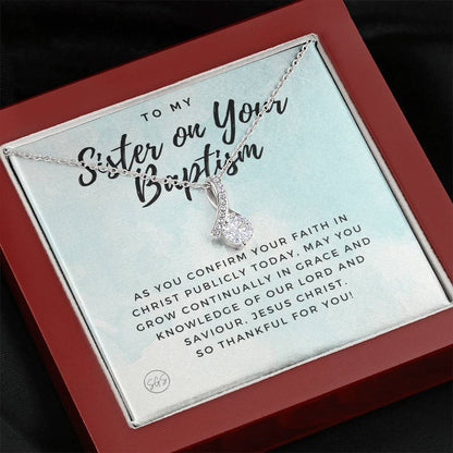 sister baptism 0707m Necklace Beauty