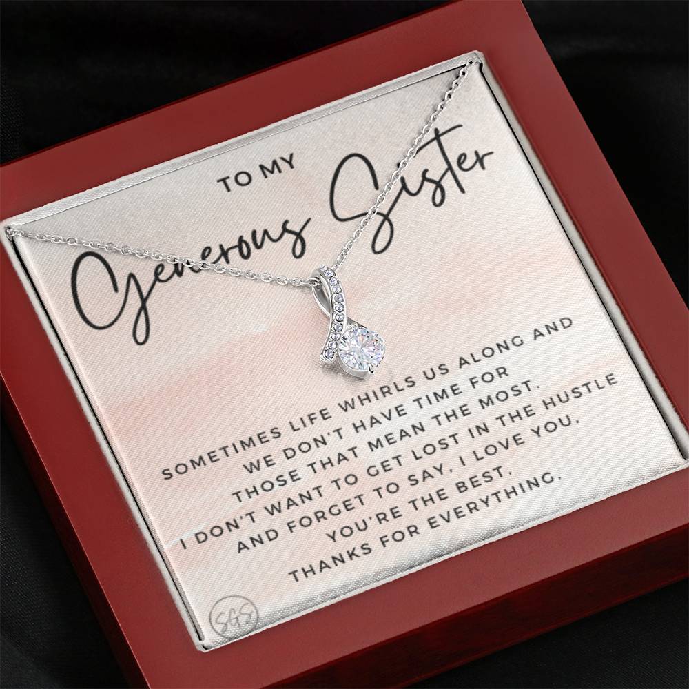 0625C My Generous Sister Necklace Beauty