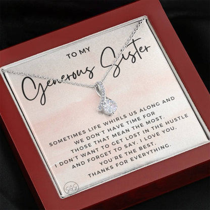 0625C My Generous Sister Necklace Beauty