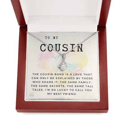 Gift for Cousin | Cousin Crew Necklace, Cousins and Best Friends, I Miss You Present, Gift for Birthday, Graduation, Thinking of You 2402B