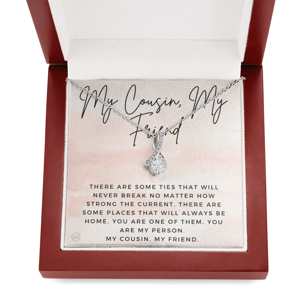Gift for Cousin | Cousin Crew Necklace, Cousins and Best Friends, I Miss You Present, Gift for Birthday, Graduation, Thinking of You 2413aB