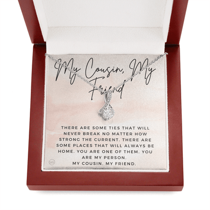 Gift for Cousin | Cousin Crew Necklace, Cousins and Best Friends, I Miss You Present, Gift for Birthday, Graduation, Thinking of You 2413aB