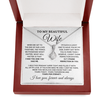 Romantic Gift for Wife - I Had You and You Had Me | Anniversary Gift from Husband, Valentine's Day Present, Alluring Beauty Necklace
