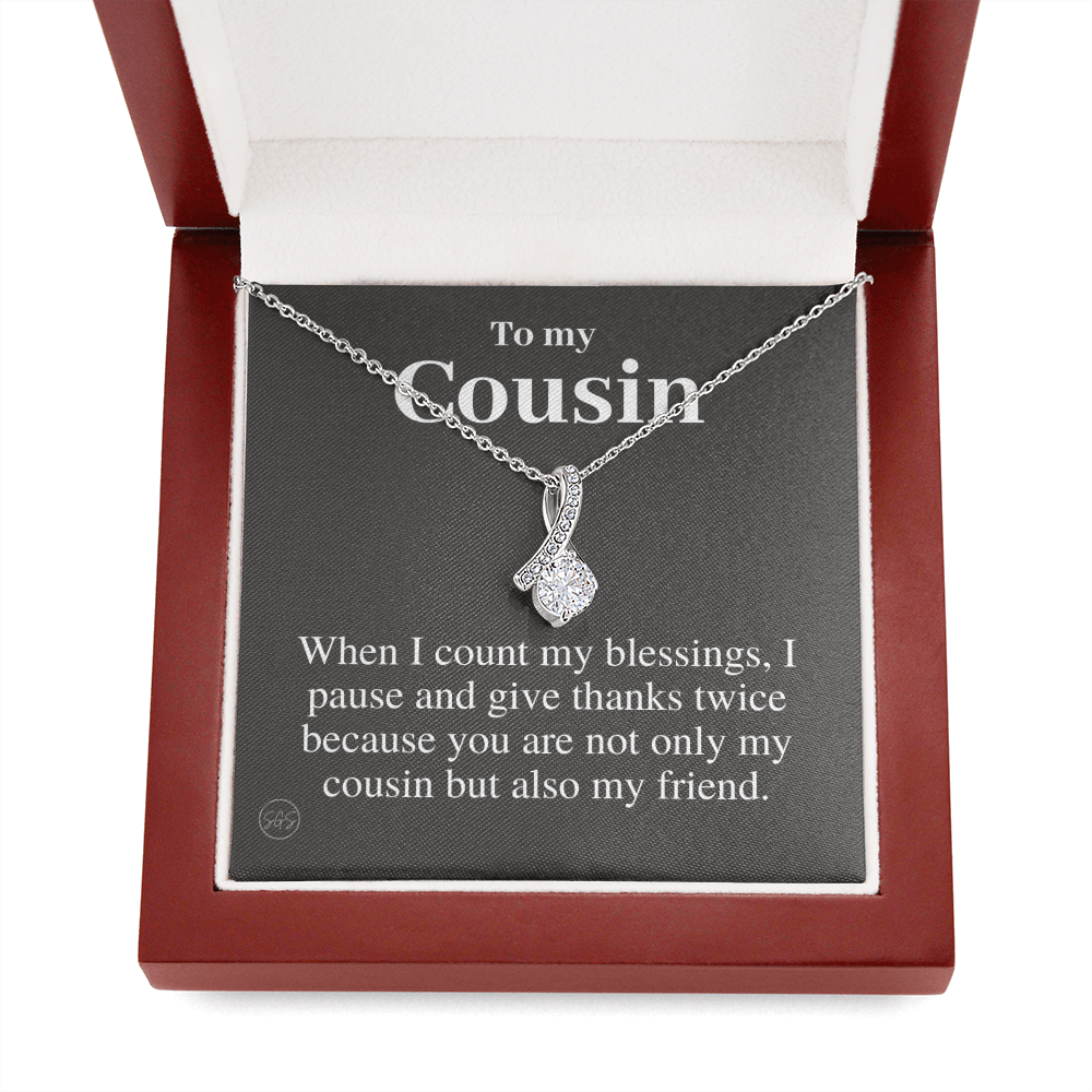 Gift for Cousin | Cousin Crew Necklace, Cousins and Best Friends, I Miss You Present, Gift for Birthday, Graduation, Thinking of You 2409B