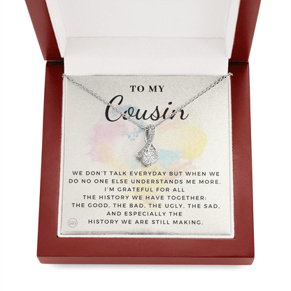 Gift for Cousin | Cousin Crew Necklace, Cousins and Best Friends, I Miss You Present, Gift for Birthday, Graduation, Thinking of You 2410B