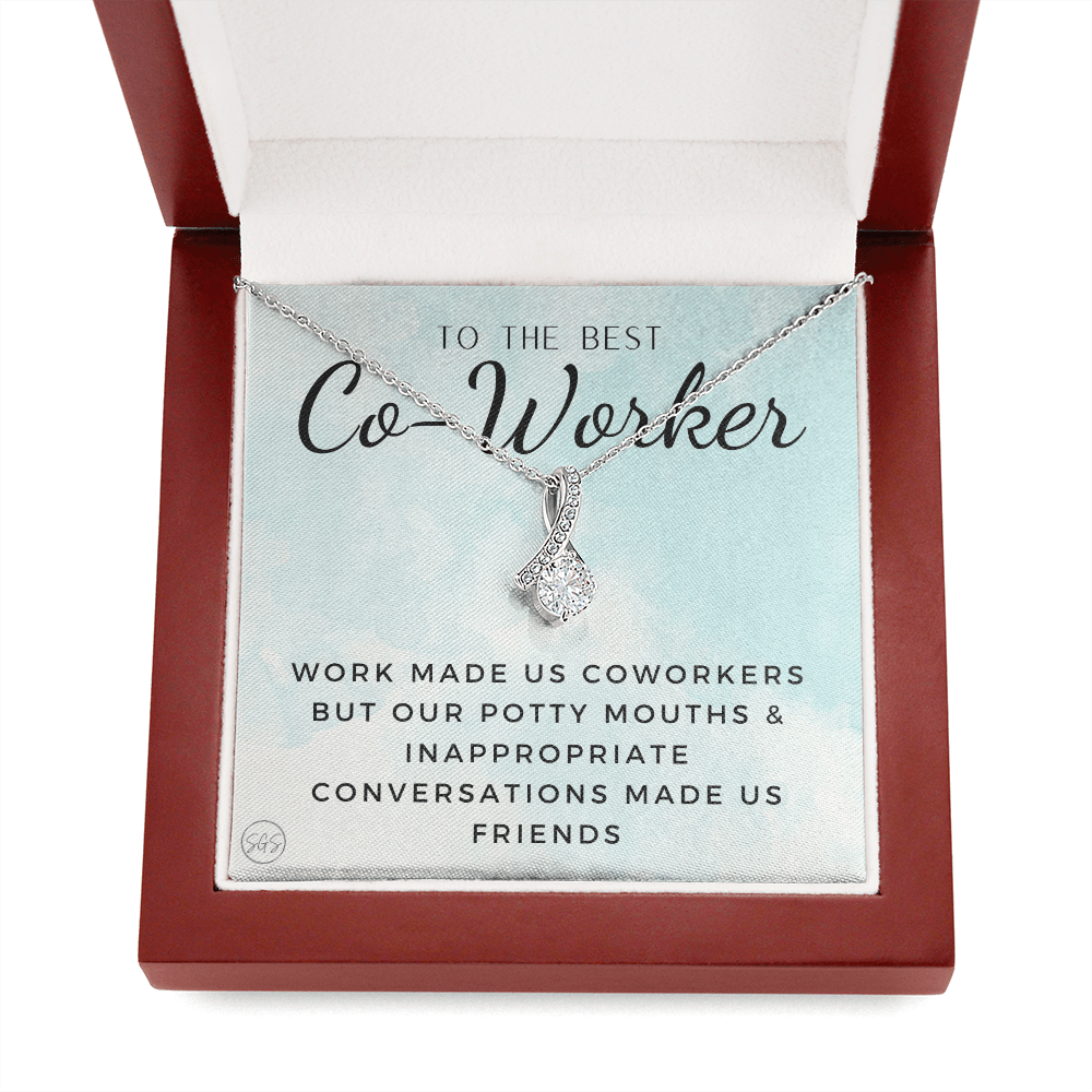 Office Mate Gift | Work Made Us Coworkers but Our Potty Mouths Made Us Friends, Office Bestie, Funny Christmas Gift, Cubicle1111cwcBA