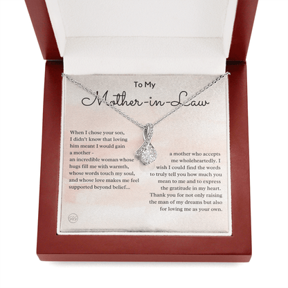 Personalized Knot Necklace for Your Mother-in-law | Mother's Day Gift, From Daughter-in-Law, Mother in Love MIL6b