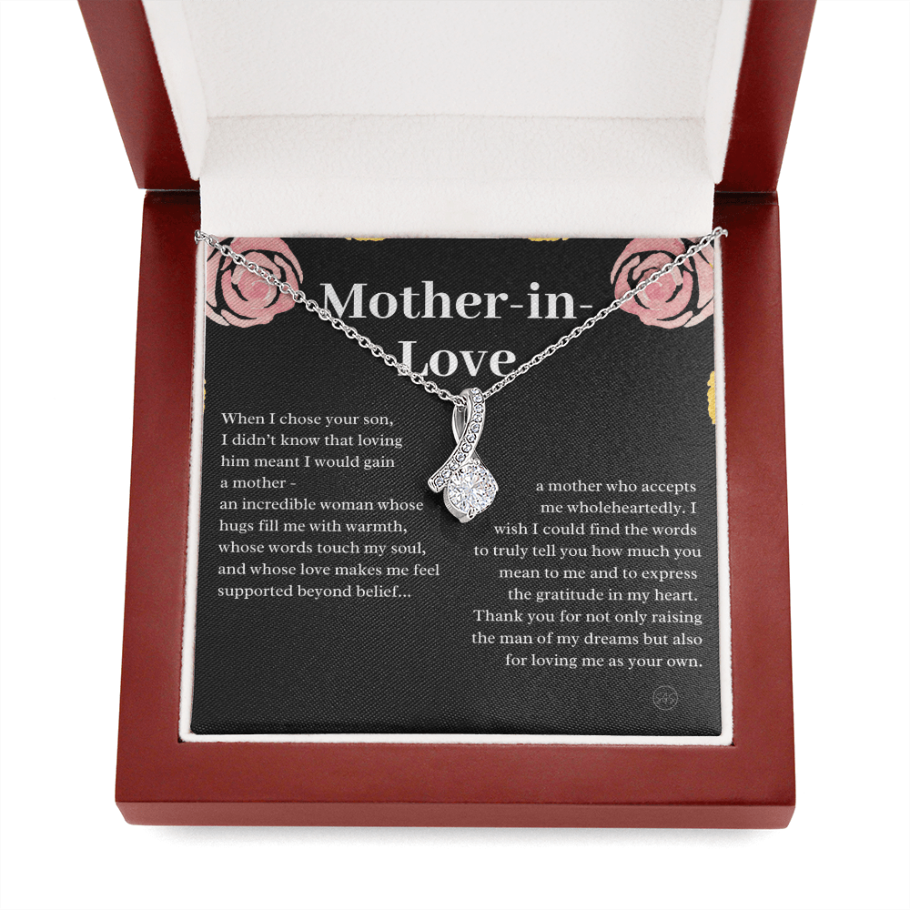 Personalized Knot Necklace for Your Mother-in-law | Mother's Day Gift, From Daughter-in-Law, Mother in Love MIL9b