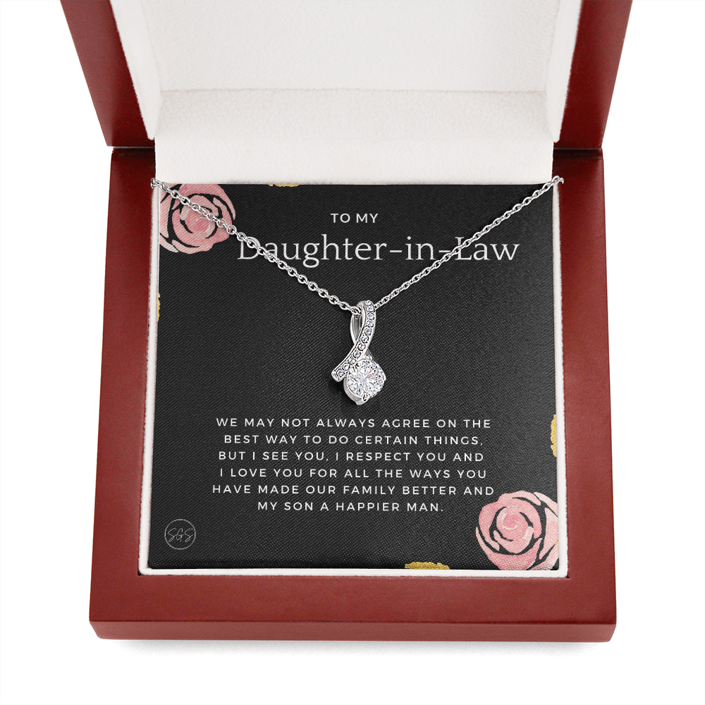 Daughter in Law Gift | Future DIL, Bonus Daughter, From Mother in Law, Father in Law, In Laws, For the Bride, Son's Wife, Fiance 1012DILebA