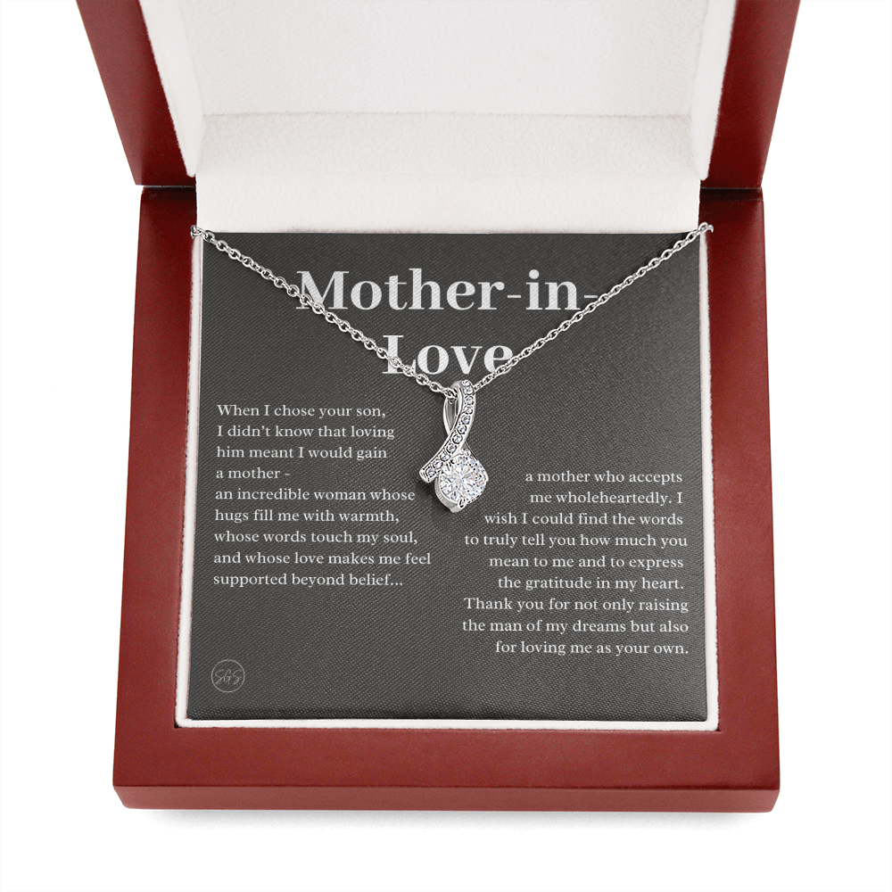 Personalized Knot Necklace for Your Mother-in-law | Mother's Day Gift, From Daughter-in-Law, Mother in Love MIL4b