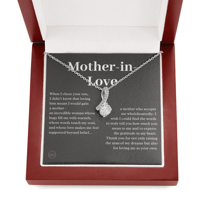 Personalized Knot Necklace for Your Mother-in-law | Mother's Day Gift, From Daughter-in-Law, Mother in Love MIL4b