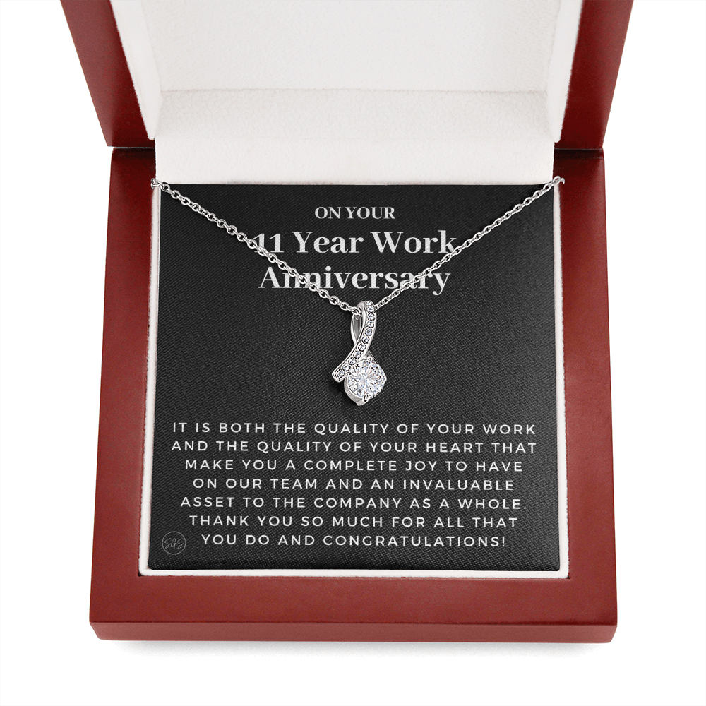 11 Year Job Anniversary Gift | Thank You Gift from Boss, Employee Work Appreciation, Co-Worker, Congrats, Years of Service AN11B