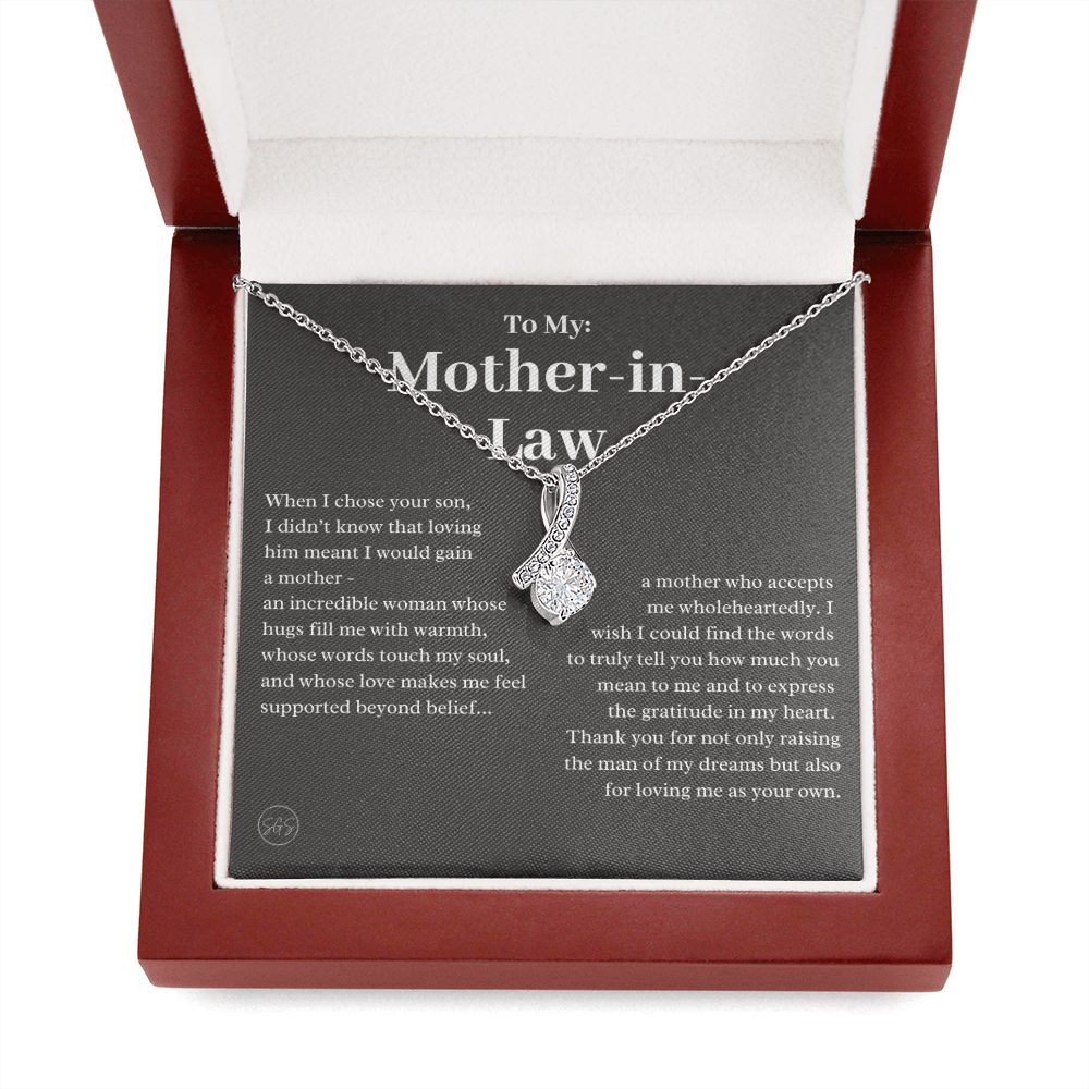 Personalized Knot Necklace for Your Mother-in-law | Mother's Day Gift, From Daughter-in-Law, Mother in Love MIL5b