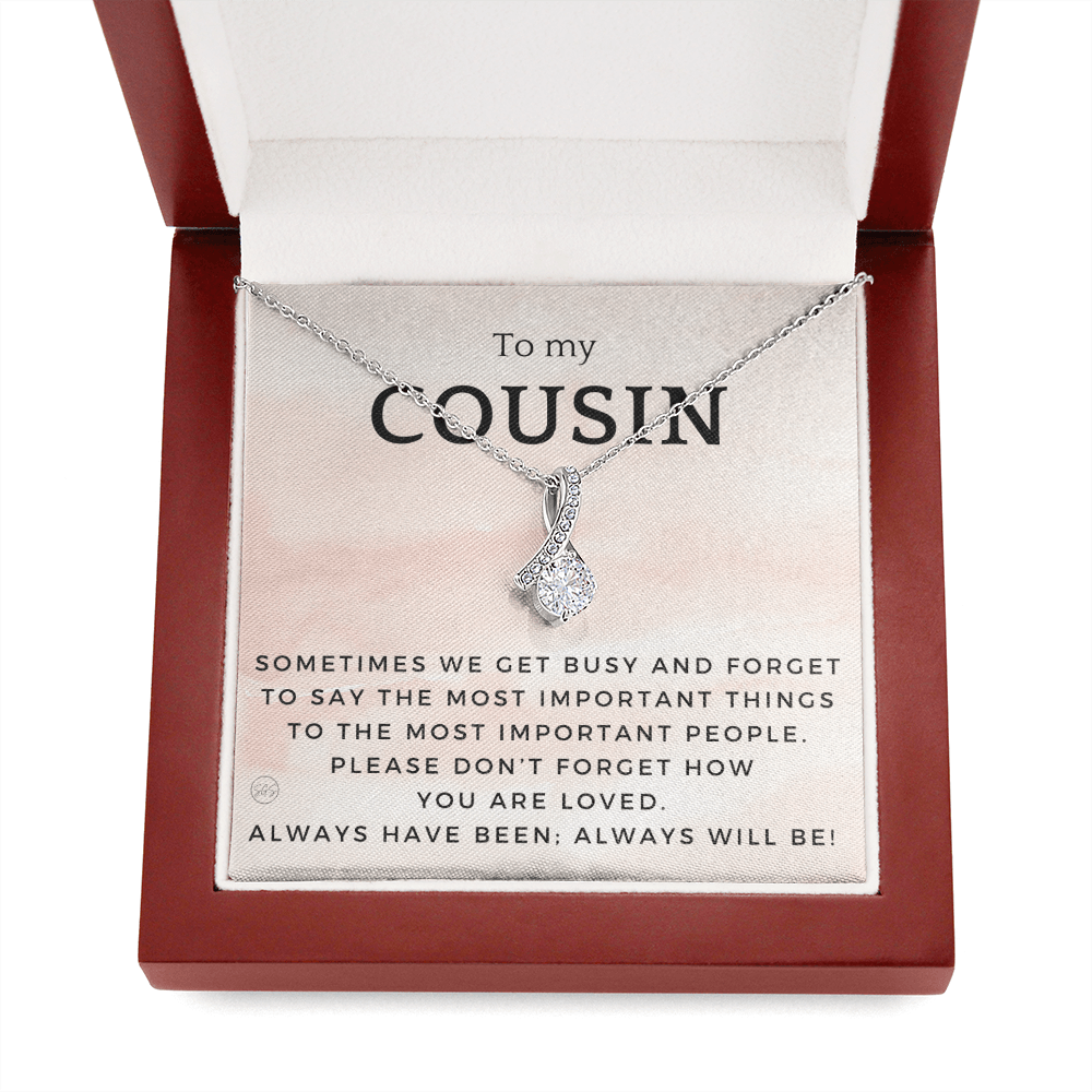 Gift for Cousin | Cousin Crew Necklace, Cousins and Best Friends, I Miss You Present, Gift for Birthday, Graduation, Thinking of You 2412B