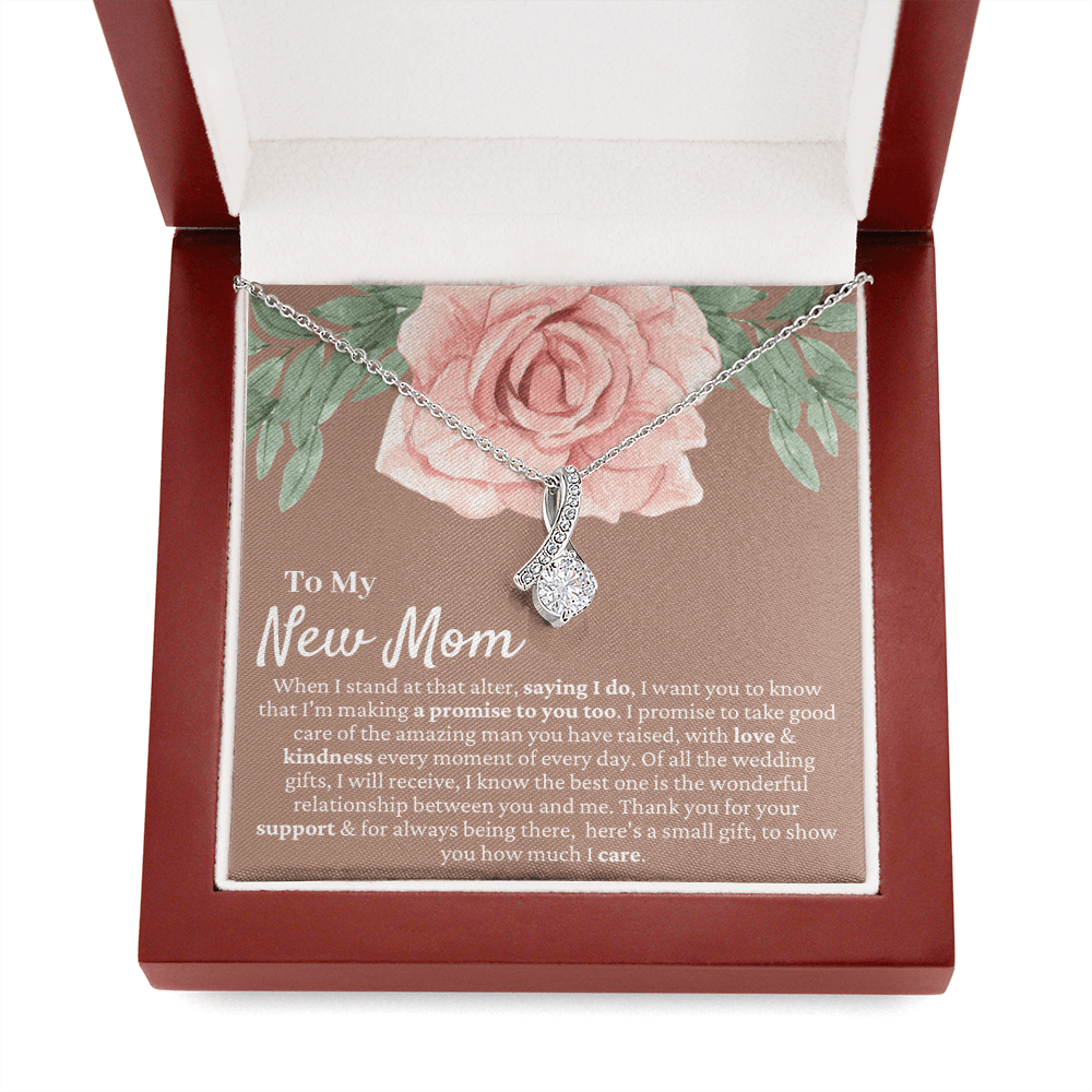 Mother in Law Wedding Gift from Bride - Mother of the Groom Necklace, Sentimental Future Mother-in-Law, MIL Gift, Desert Rose B