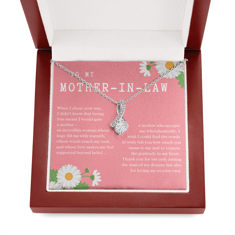 Personalized Knot Necklace for Your Mother-in-law | Mother's Day Gift, From Daughter-in-Law, Mother in Love MIL8b