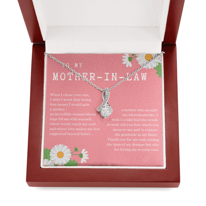 Personalized Knot Necklace for Your Mother-in-law | Mother's Day Gift, From Daughter-in-Law, Mother in Love MIL8b