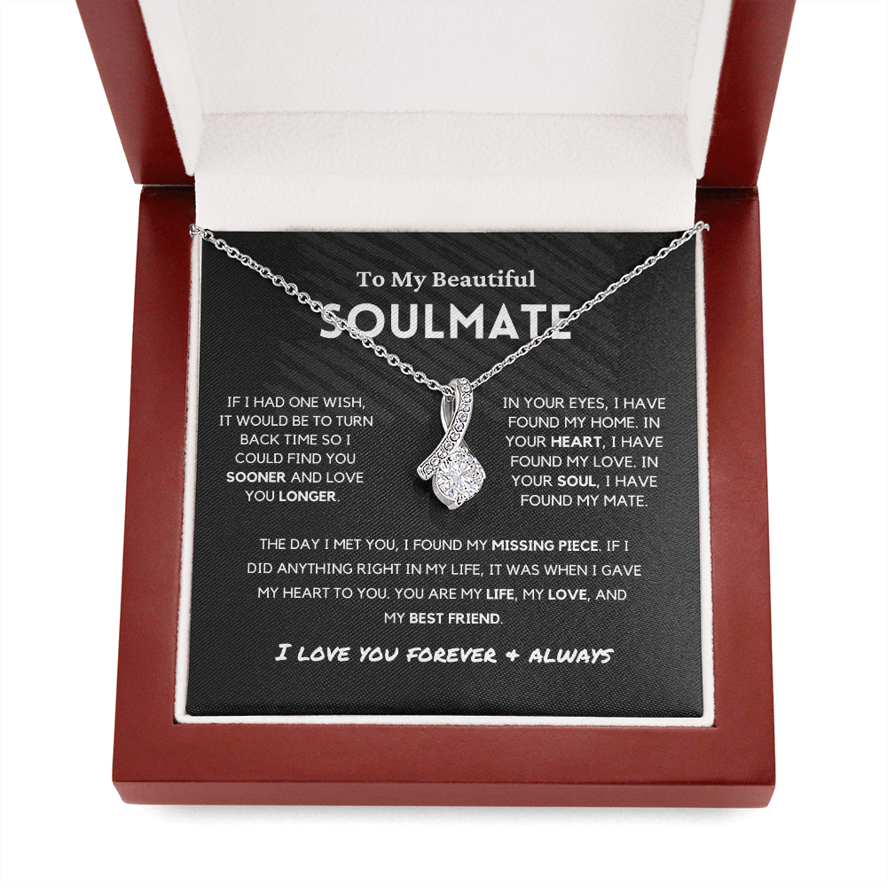 Soulmate - Missing Piece - Alluring Beauty | Romantic Gift for Wife, Fiancé, Girlfriend - Anniversary Gift, Valentine's Day Present